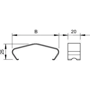 Фиксатор крышки DKL 60 VA4310 OBO 6065538