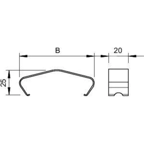 Фиксатор крышки DKL 60 VA4310 OBO 6065538
