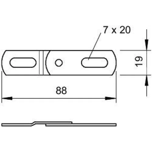 Соединитель для лотка шарнирный SV DD 86х23 OBO 6066941