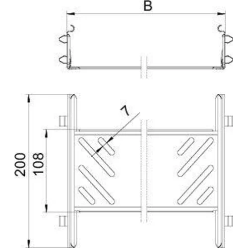 Комплект продольных соед. 60х500х200 KTSMV 650 DD OBO 6068946