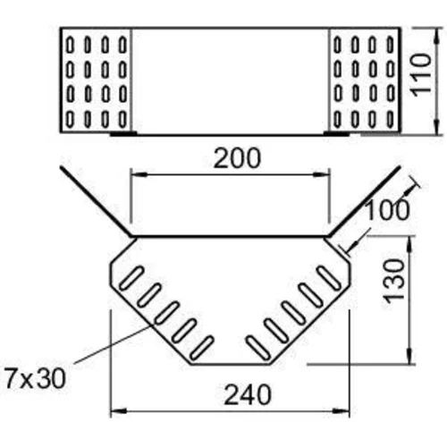 Соединитель угловой для лотка REV 110 DD OBO 6069339