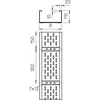 Лоток листовой перфорированный 300х110 L6000 сталь 2мм WKSG 130 FT OBO 6098145