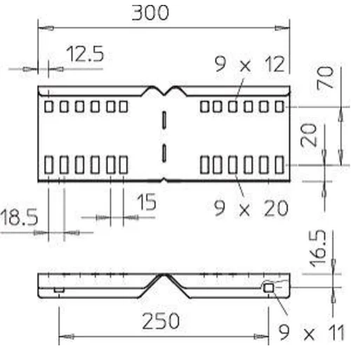 Комплект соединительный угловой для лотка H110 LWVG 110 VA4301 (болт+шайба+гайка) OBO 6216590