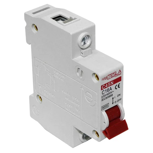 Автоматический выключатель Tesla Power 1Р 16А 4,5 кА х-ка С