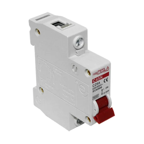 Автоматический выключатель 1Р 25А 4,5 кА х-ка С