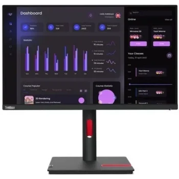 Монитор Lenovo 23.8" ThinkVision T24i-30 черный IPS LED 4ms 16:9 HDMI матовая HAS Piv 250cd 178гр/17