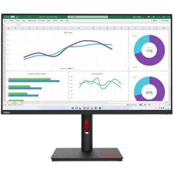 Монитор Lenovo 31.5" ThinkVision T32h-30 черный IPS LED 4ms 16:9 HDMI матовая HAS Piv 1000:1 350cd 1