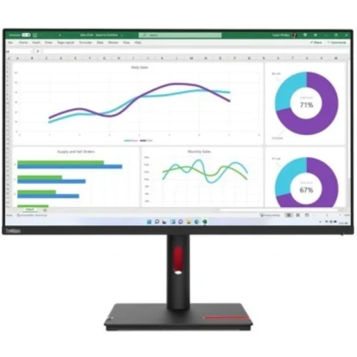 Монитор Lenovo 31.5" ThinkVision T32h-30 черный IPS LED 4ms 16:9 HDMI матовая HAS Piv 1000:1 350cd 1