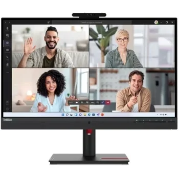 Монитор Lenovo 23.8" ThinkVision T24v-30 черный IPS LED 4ms 16:9 HDMI M/M Cam матовая HAS Piv 1000:1