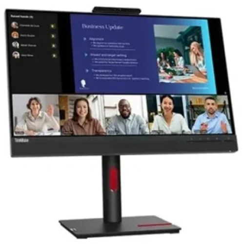 Монитор Lenovo 23.8" ThinkVision T24v-30 черный IPS LED 4ms 16:9 HDMI M/M Cam матовая HAS Piv 1000:1