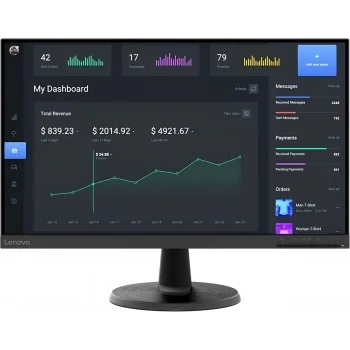Монитор Lenovo 23.8" ThinkVision C24-40 черный VA 4ms 16:9 HDMI матовая 250cd 178гр/178гр 1920x1080