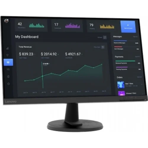 Монитор Lenovo 23.8" ThinkVision C24-40 черный VA 4ms 16:9 HDMI матовая 250cd 178гр/178гр 1920x1080