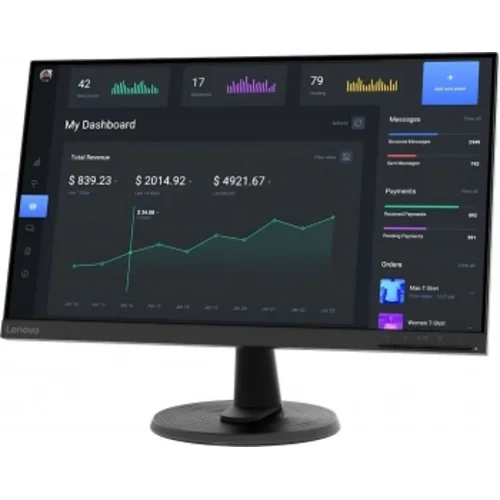 Монитор Lenovo 23.8" ThinkVision C24-40 черный VA 4ms 16:9 HDMI матовая 250cd 178гр/178гр 1920x1080