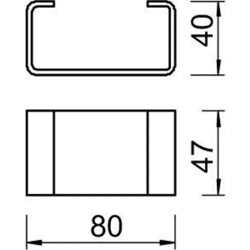 Распорка С-образная DSK 47 FT гор. цинк OBO 6416504