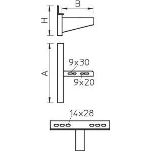Кронштейн настен./зажимной AWSS 101 FT OBO 6417938