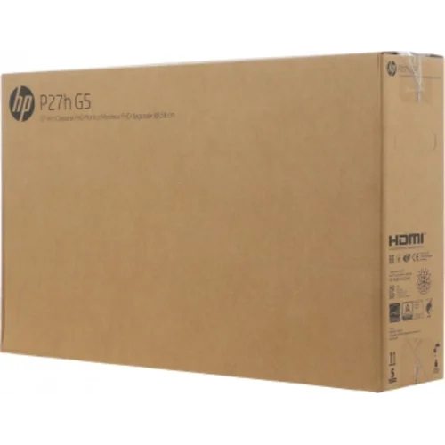 Монитор HP 27" P27h G5 черный IPS LED 16:9 HDMI M/M HAS 250cd 178гр/178гр 1920x1080 75Hz VGA DP FHD