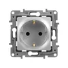 Розетка 1-м СП Etika 16А IP31 250В 2P+E с заземл. защ. шторки немецк. стандарт винтов. клеммы механи