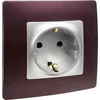 Розетка 1-м СП Etika 16А IP31 250В 2P+E с заземл. защ. шторки немецк. стандарт винтов. клеммы механи
