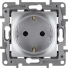 Розетка 1-м СП Etika 16А IP31 250В 2P+E с заземл. защ. шторки немецк. стандарт винтов. клеммы механи