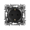 Розетка 1-м СП Etika 16А IP31 250В 2P+E с заземл. защ. шторки немецк. стандарт винтов. клеммы механи
