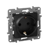 Розетка 1-м СП Etika 16А IP31 250В 2P+E с заземл. защ. шторки немецк. стандарт винтов. клеммы механи