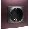 Розетка 1-м СП Etika 16А IP31 250В 2P+E с заземл. защ. шторки немецк. стандарт винтов. клеммы механи