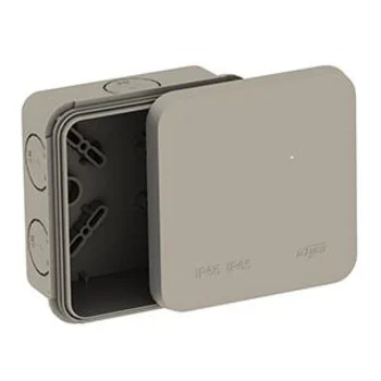 Коробка распределительная ОП 85х85х45мм двухкомпонентная 8 вводов IP65 сер. Ruvinil 67240