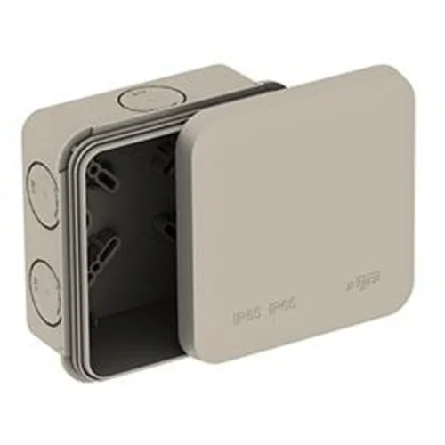 Коробка распределительная ОП 85х85х45мм двухкомпонентная 8 вводов IP65 сер. Ruvinil 67240