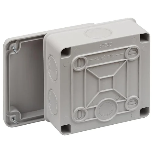 Коробка распределительная ОП 100х100х50мм двухкомпонентная 7 вводов IP65 сер. Ruvinil 67250