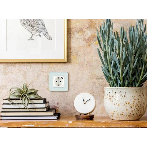 Розетка 1-м СП Inspiria 16А IP20 250В 2P+E немецк. стандарт с заряд. устройством USB тип C 1.5А 5В м