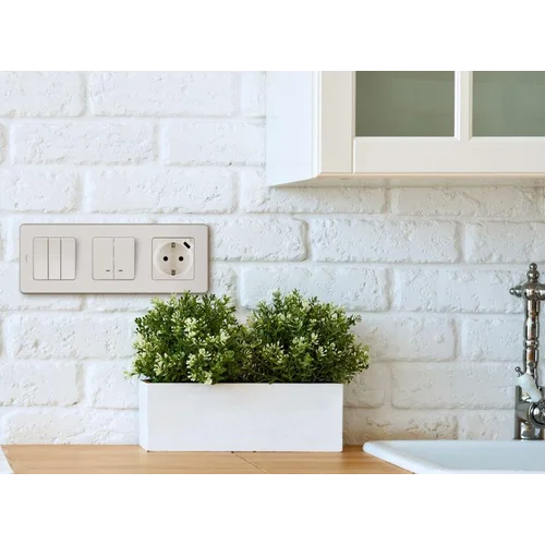 Розетка 1-м СП Inspiria 16А IP20 250В 2P+E немецк. стандарт с заряд. устройством USB тип C 1.5А 5В м