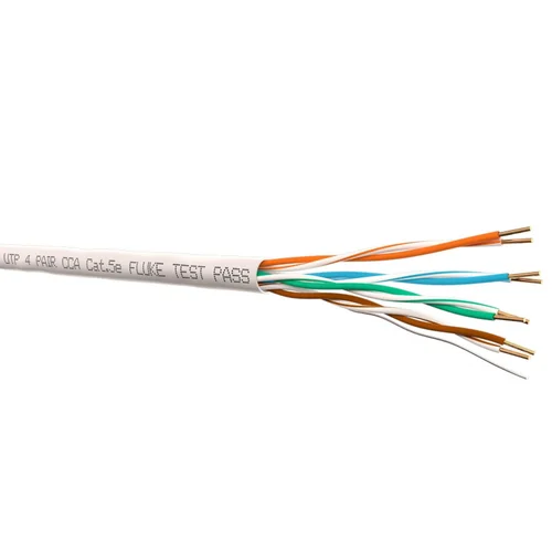 Кабель UTP4 cat.5e, одножильный, 305м, CCA,серый.