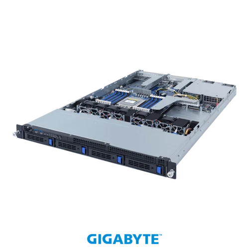 Платформа Gigabyte 1U R162-ZA0, *Один процессор* AMD EPYC 7003, DDR4, 4x3.5"/2.5" SATA/SAS, 2x1000Base-T