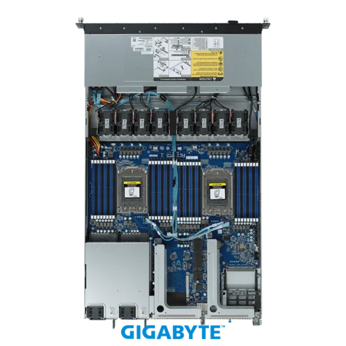 Платформа Gigabyte 1U R182-Z91, До двух процессоров AMD EPYC 7003, DDR4, 8x2.5" SATA/SAS, 2 x 2.5" NVMe, 2x1000Base-T