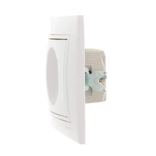 Розетка 1-м СП Mira 16А IP20 без заземл. с бел. вставкой керамика бел. LEZARD 701-0202-121