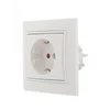 Розетка 1-м СП Mira 16А IP20 с заземл. защ. шторки с бел. вставкой керамика бел. LEZARD 701-0202-124