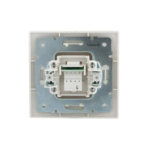 Розетка телефонная 1-м СП Mira RJ11 бел./бел. LEZARD 701-0202-137