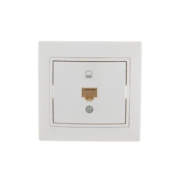 Розетка компьютерная 1-м СП Mira RJ45 бел./бел. LEZARD 701-0202-139