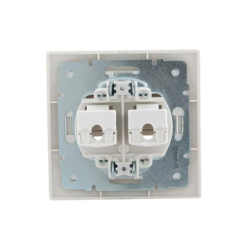 Розетка компьютерная 2-м СП Mira RJ45 бел./бел. LEZARD 701-0202-141