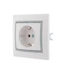 Розетка 1-м СП Mira 16А IP20 с заземл. с сер. вставкой керамика бел. LEZARD 701-0215-122