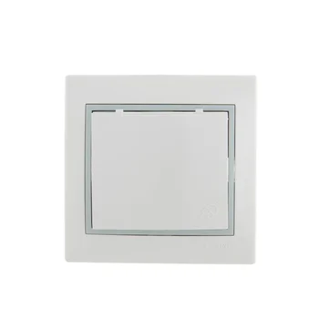 Розетка 1-м СП Mira 16А IP20 с заземл. с защ. крышкой с сер. вставкой керамика бел. LEZARD 701-0215-