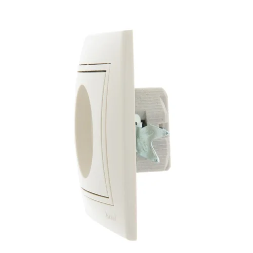 Розетка 1-м СП Mira 16А IP20 без заземл. со вставкой керамика крем. LEZARD 701-0303-121