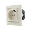 Розетка 1-м СП Mira 16А с заземл. + USB разъем крем. LEZARD 701-0303-181