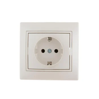 Розетка 1-м СП Mira 16А IP20 с заземл. со вставкой керамика жемчуж./бел. перламутр. LEZARD 701-3030-