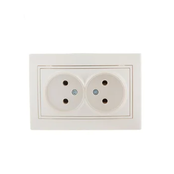 Розетка 2-м СП Mira 16А IP20 без заземл. со вставкой керамика жемчуж./бел. перламутр. LEZARD 701-303