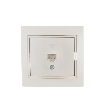 Розетка телефонная 1-м СП Mira RJ11 16А IP20 евро стандарт со вставкой жемчуж./бел. перламутр. LEZAR