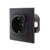 Розетка 1-м СП Mira 16А с заземл. + USB разъем черн. бархат LEZARD 701-4242-181