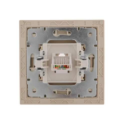 Розетка компьютерная СП Rain RJ45 крем. LEZARD 703-0303-139