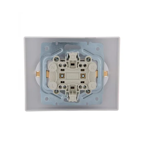 Розетка 2-м СП Karina с заземл. термопласт бел. LEZARD 707-0200-127B