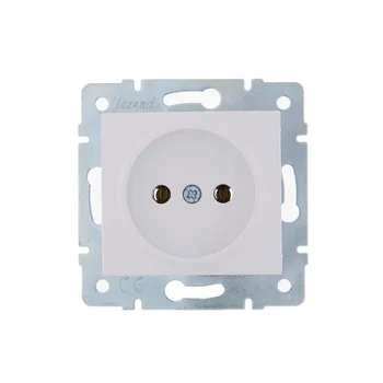 Розетка 1-м СП Karina 16А IP20 без заземл. термопласт механизм бел. LEZARD 707-0288-121B